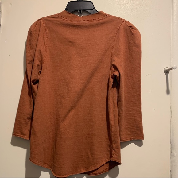 Free People We the Free Clover Puff Shoulder Top - Picture 5 of 5